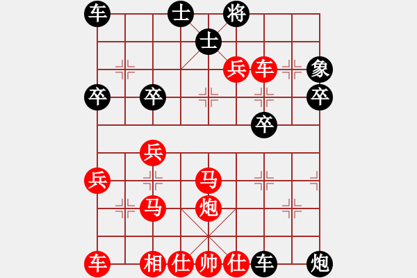 象棋棋譜圖片：天天象棋華山論劍太守棋狂先勝逍遙子業(yè)7-3 - 步數(shù)：35 