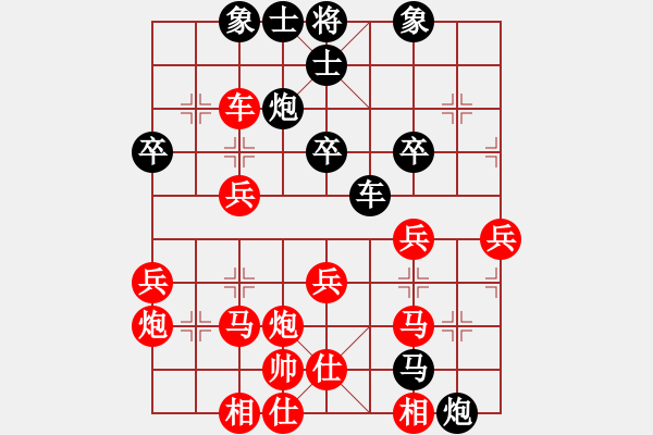 象棋棋譜圖片：★龍口浪子★[紅] -VS- 冤d惜ヤr[黑]（3） - 步數(shù)：40 