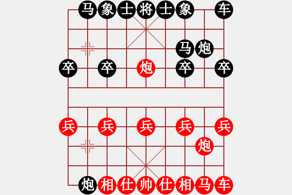 象棋棋譜圖片：紅：橋仔 黑：云兒 紅勝 - 步數(shù)：10 