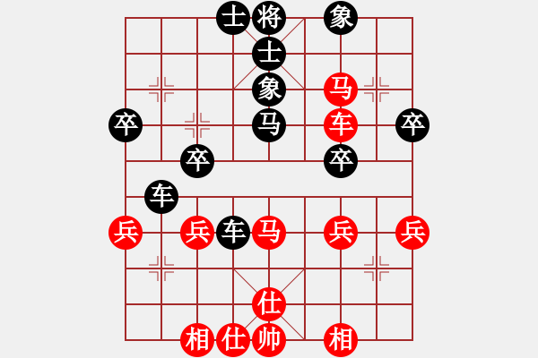 象棋棋譜圖片：豹豹豹豹豹(4段)-負(fù)-cycycy(4段) - 步數(shù)：40 