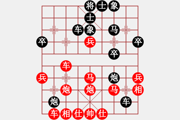 象棋棋譜圖片：中炮急進(jìn)中兵對(duì)屏風(fēng)馬（業(yè)四升業(yè)五評(píng)測(cè)對(duì)局）我先勝 - 步數(shù)：40 