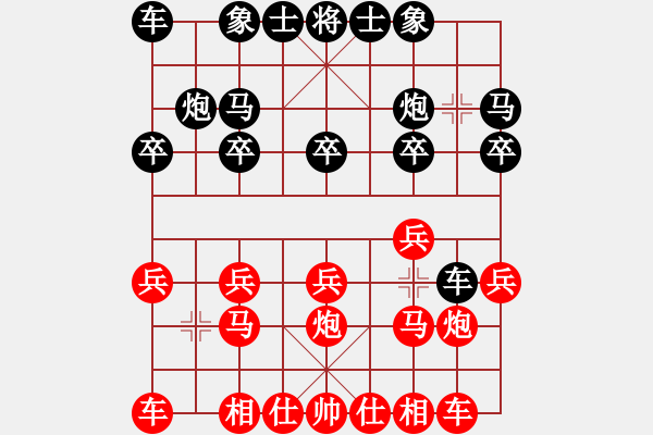 象棋棋譜圖片：山 雞[紅] -VS- 唐漓[黑] 婆婆 - 步數(shù)：10 