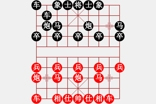 象棋棋谱图片：尚培峰 先和 陈柳刚 - 步数：10 