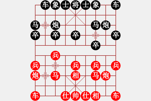 象棋棋譜圖片：騰訊QQ象棋對(duì)局 - 步數(shù)：10 