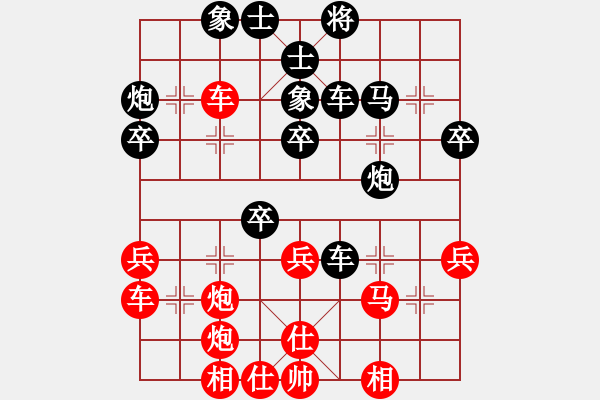 象棋棋譜圖片：無(wú)悔青春(8級(jí))-負(fù)-雪舞霜天(月將) - 步數(shù)：40 