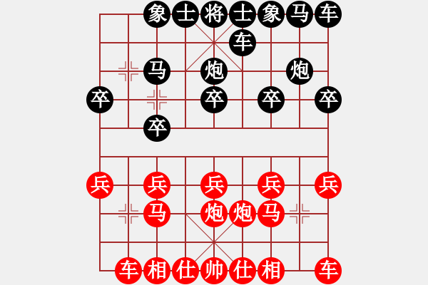 象棋棋譜圖片：hnsfs(6段)-勝-砂垃越棋王(7段) - 步數(shù)：10 