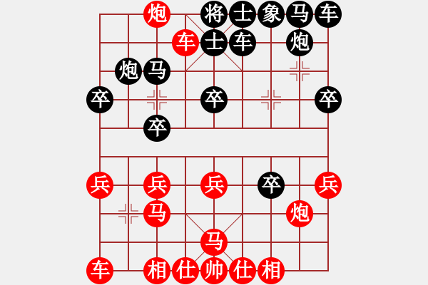 象棋棋譜圖片：Khoi Ma Cuoc - 步數(shù)：20 