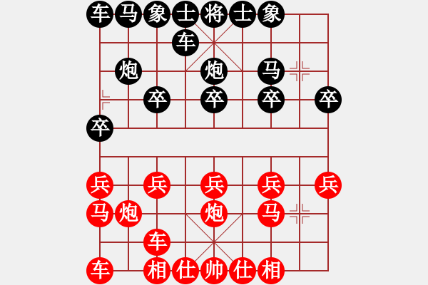 象棋棋譜圖片：金鉤炮[2362086542] -VS- 康康[732086571] - 步數(shù)：10 