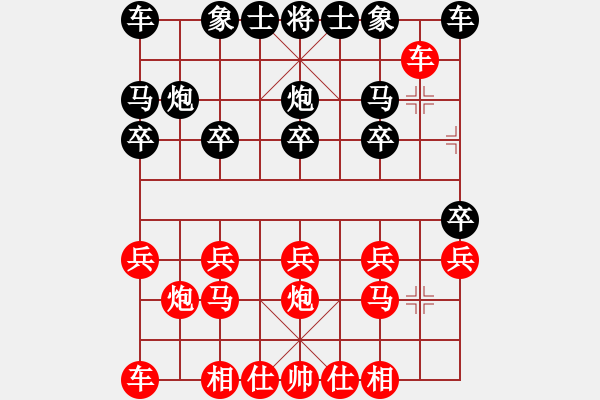 象棋棋譜圖片：月舞(9段)-負(fù)-三省(4段)順炮直車對緩開車 - 步數(shù)：10 