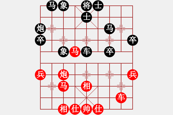 象棋棋譜圖片：街道棋王(3段)-負(fù)-鐵道游擊包(8段) - 步數(shù)：40 