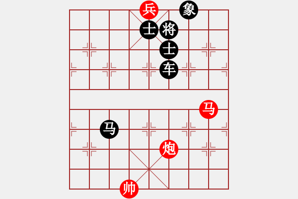 象棋棋譜圖片：中級（2）班 第三周 挑戰(zhàn)題1（馬炮雙兵聯(lián)殺―老兵建功?。?- 步數(shù)：10 