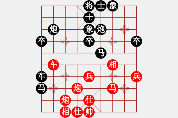 象棋棋譜圖片：一招驚心(4段)-負(fù)-飚車手(1段) - 步數(shù)：40 