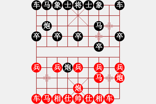 象棋棋譜圖片：起馬局 - 步數(shù)：10 