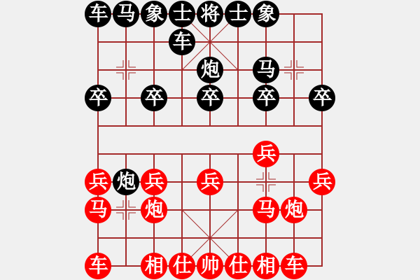 象棋棋譜圖片：老黃牛[紅] -VS- 橫才俊儒[黑] - 步數(shù)：10 