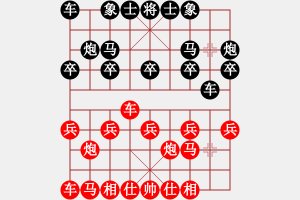 象棋棋谱图片：张金明（攻擂者）先和吴俞成（先锋）2018.11.13 - 步数：10 