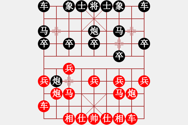 象棋棋谱图片：浙江丰源泵业 王宇航 负 杭州市棋类协会 茹一淳 - 步数：10 