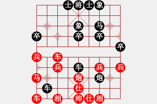 象棋棋譜圖片：棋門客棧王大[632919478] -VS- 股海撈金[523397301] - 步數(shù)：30 