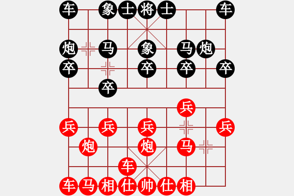 象棋棋譜圖片：橫才俊儒[292832991] -VS- hunter_zou[51560382] - 步數(shù)：10 