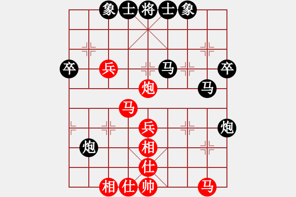 象棋棋譜圖片：破壞王(5級(jí))-負(fù)-hzrlgl(5r) - 步數(shù)：40 