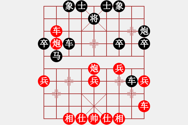 象棋棋譜圖片：JKF五八炮正馬右橫車河口馬對(duì)三步虎轉(zhuǎn)屏風(fēng)馬挺3卒外肋馬直橫車 - 步數(shù)：30 