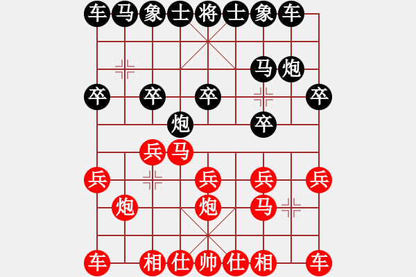 象棋棋譜圖片：苦海(2段)-勝-志林(1段) - 步數(shù)：10 