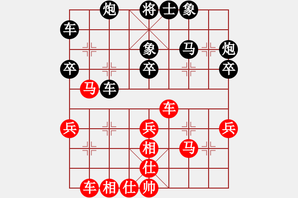 象棋棋譜圖片：快樂(lè)棋社 河北-李戰(zhàn)軍 先負(fù) 山東薛喜海 - 步數(shù)：40 