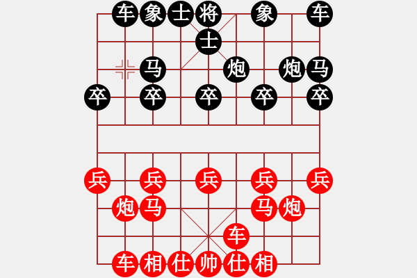 象棋棋譜圖片：雙方棋力評(píng)測(cè)均為6級(jí) - 步數(shù)：10 