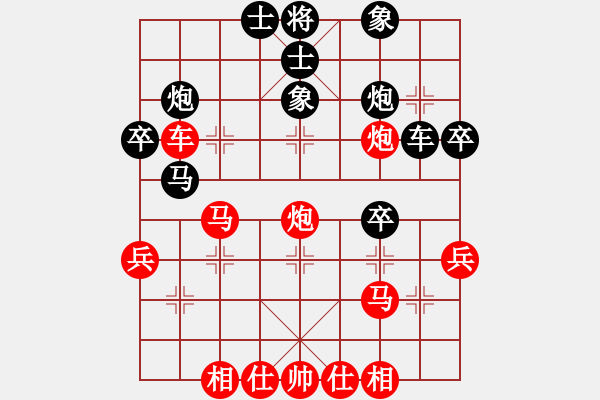 象棋棋譜圖片：賠光光(6段)-勝-梁山大將軍(9段) - 步數(shù)：40 