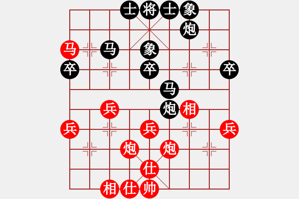 象棋棋譜圖片：1 - 步數(shù)：40 