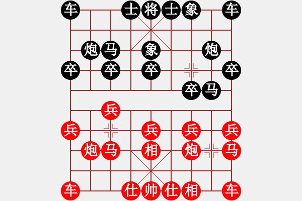 象棋棋譜圖片：湖北 劉宗澤 和 廣東 黎德志 - 步數(shù)：10 