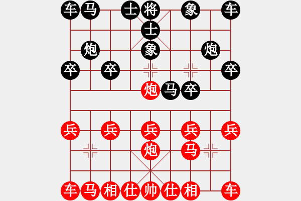 象棋棋譜圖片：橫才俊儒[292832991] -VS- 軍哥聊靚6838[249706890] - 步數(shù)：10 