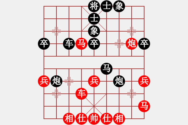 象棋棋譜圖片：啊棋友好(9段)-負(fù)-風(fēng)中的紅兵(9段)中炮過河車互進(jìn)七兵對(duì)屏風(fēng)馬平炮兌車 紅左馬盤河 - 步數(shù)：60 