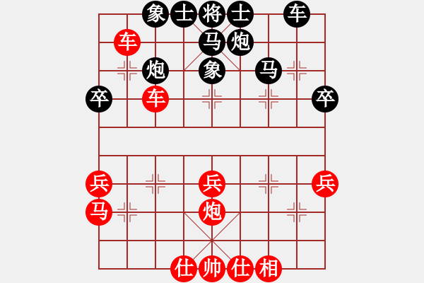 象棋棋譜圖片：放下放下呀(8段)-勝-笑指華山(4段) - 步數(shù)：40 