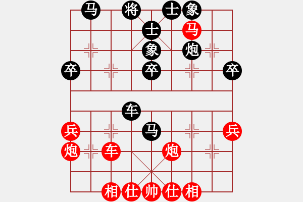 象棋棋譜圖片：七星拱斗(6段)-和-老總心情好(9段) - 步數(shù)：40 