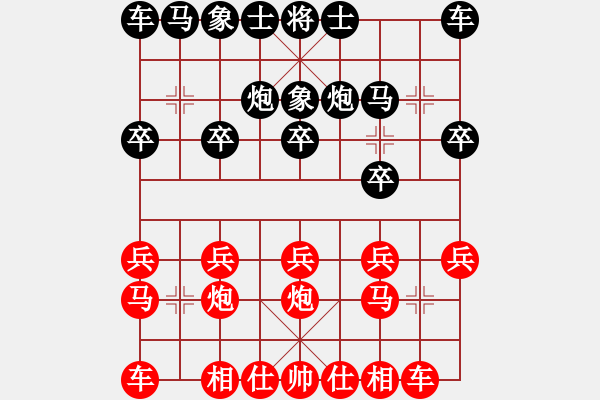 象棋棋譜圖片：坐著飛機(jī)看殺棋[759122344] -VS- 隋金豫[174868998] - 步數(shù)：10 