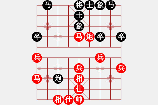 象棋棋譜圖片：大力金剛指(3級(jí))-勝-威海初泉建(1段) - 步數(shù)：40 