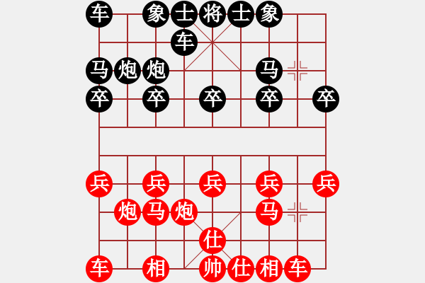 象棋棋譜圖片：火云邪神(日帥)-和-韓竹王中王(日帥) - 步數(shù)：10 