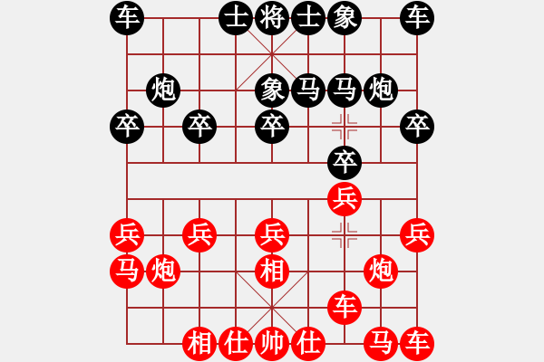 象棋棋譜圖片：梅花屏(1段)-負-想好在走(2段) - 步數(shù)：10 