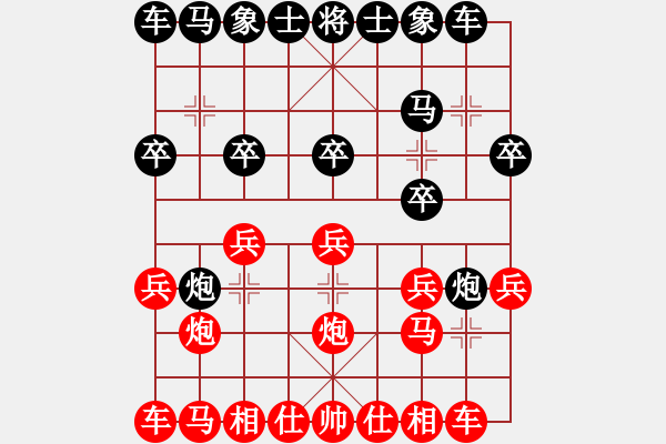 象棋棋谱图片：bbboy002[红] -VS- 线割86894258[黑] - 步数：10 