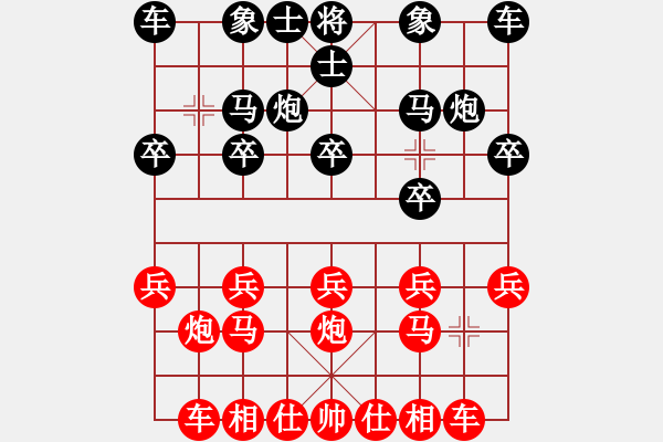 象棋棋譜圖片：造化仙子[804724051] -VS- 福來了[1612116927] - 步數(shù)：10 