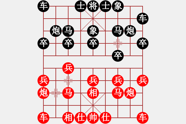 象棋棋谱图片：左文静 先胜 王琳娜 - 步数：10 