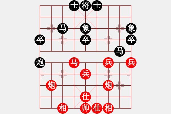 象棋棋譜圖片：棋壇毒龍(8段)-和-鶴一(8段) - 步數：40 