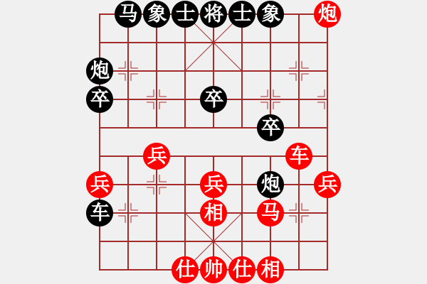 象棋棋譜圖片：誶畫人（大師3級）先負(fù)惟楚有材（大師3級）202312021239.pgn - 步數(shù)：30 