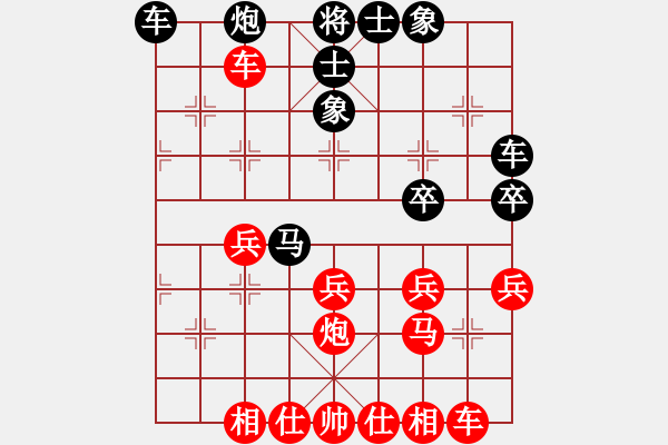 象棋棋谱图片：张国凤 先和 党国蕾 - 步数：40 
