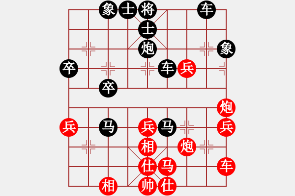 象棋棋譜圖片：二刀劈了(2段)-勝-楚魁(1段) - 步數(shù)：40 