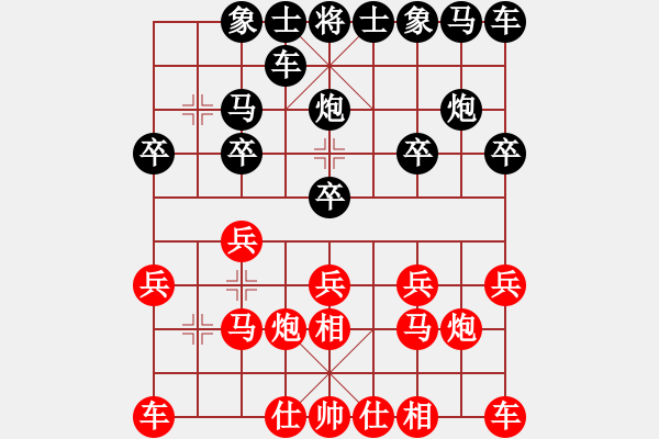 象棋棋譜圖片：東方紅[1260887015] -VS- 橫才俊儒[292832991] - 步數(shù)：10 