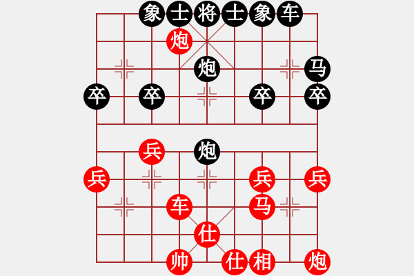 象棋棋譜圖片：東方紅[1260887015] -VS- 橫才俊儒[292832991] - 步數(shù)：30 