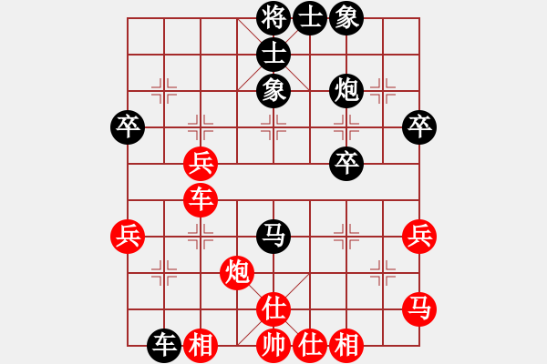 象棋棋譜圖片：2019第3屆全國(guó)象棋后預(yù)賽周熠先負(fù)張婷婷4 - 步數(shù)：40 