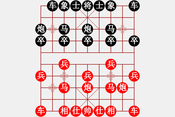 象棋棋譜圖片：閑奕(人王)-和-天邊一朵云(日帥)中炮對左三步虎轉(zhuǎn)列炮 紅兩頭蛇 - 步數(shù)：10 