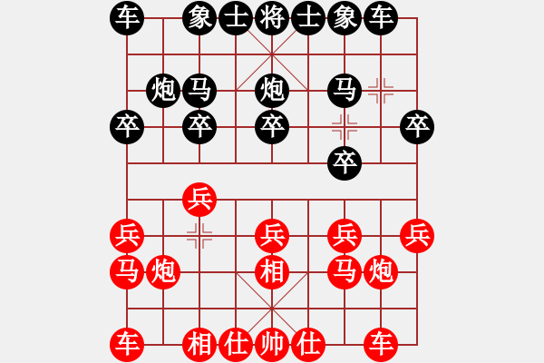 象棋棋譜圖片：天殺星(日帥)-負-耍耍(日帥) - 步數(shù)：10 